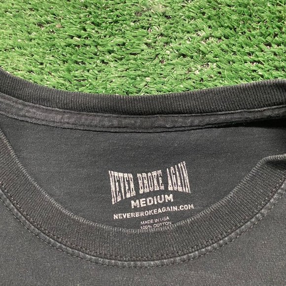 NBA YoungBoy Never Broke Again Drill Trap Rap Black Tee - Picture 4 of 5